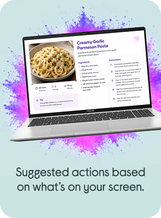 Illustration of the Click to Do feature in use