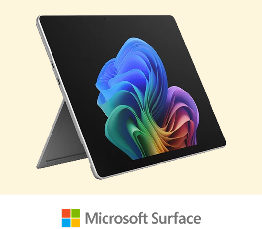 Surface pro with logos